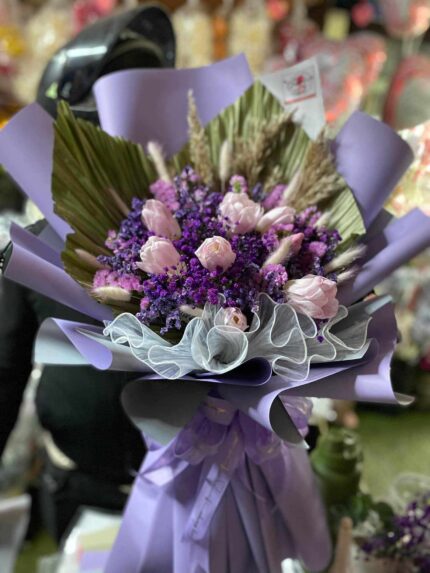 Blush Elegance Tulip Bouquet
