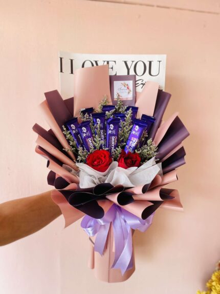 Sweet Affection: Cadbury & Red Roses Bouquet